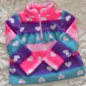 Fleece pull over hoodie
